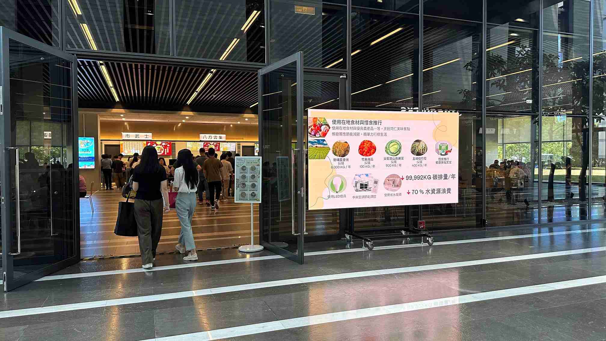  2121非凡从日常办公环境出发，，，于总部大楼员工餐厅推广低碳饮食、、、发起减碳挑战等，，，，由内而外引导员工反思及改变个人日常行为，，，，将公司转型成推动永续发展的重要场域